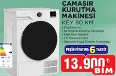 KEYSMART ÇAMAŞIR KURUTMA MAKİNESİ KEY 80 KM fiyat ve kampanya bilgisi